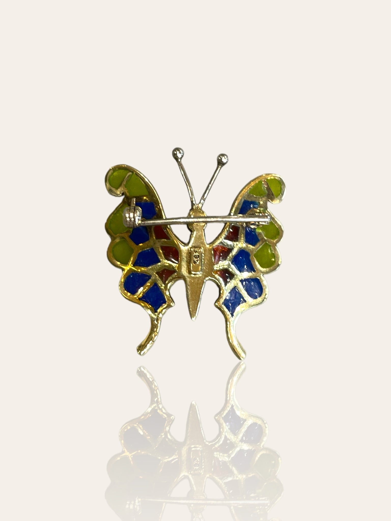 Art Deco broche in de vorm van een vlinder