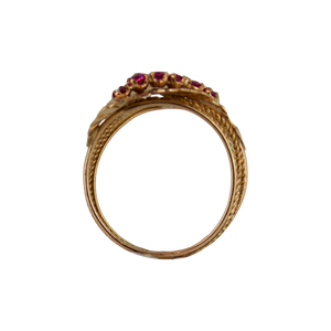 Gouden Fantasie Robijn Ring