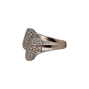 Witgouden Pavé Diamant Ring
