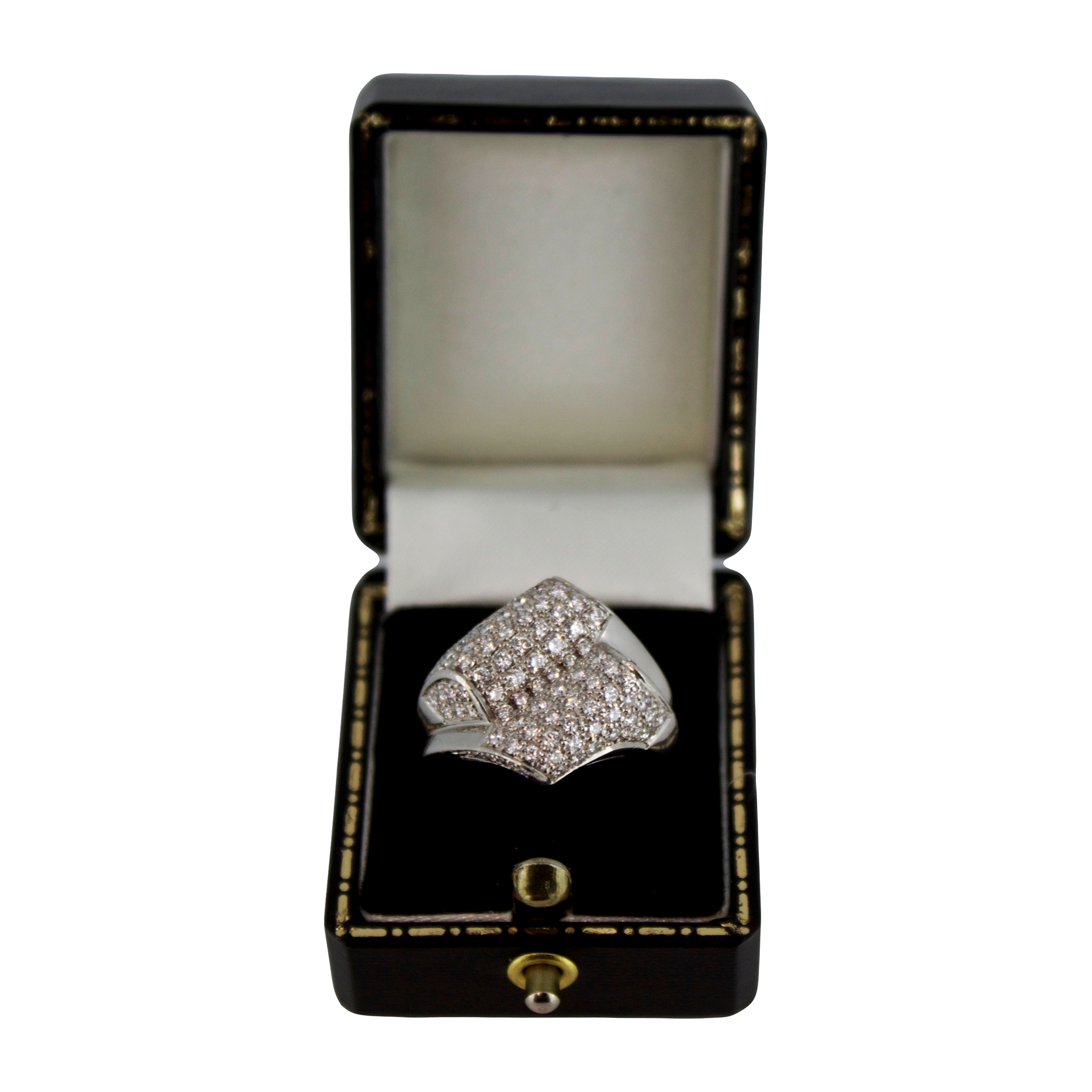 Witgouden Pavé Diamant Ring