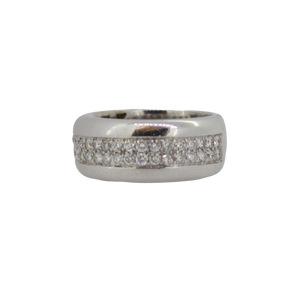 White Gold Pavé Diamond Ring